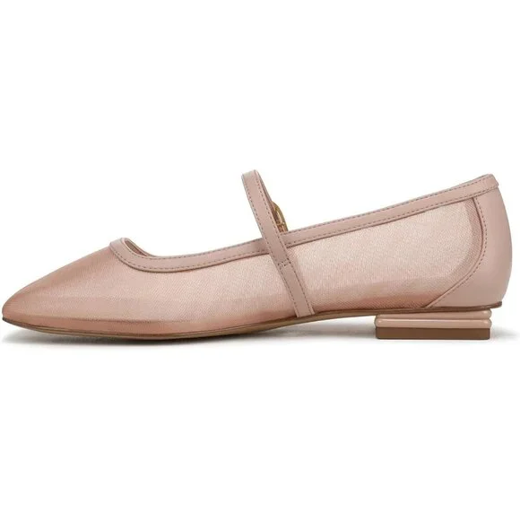 Franco Sarto Womens Ballet Pink Mesh Fabric Tinsley Mary Jane Ballet Flats - Picture 9 of 9
